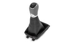 Leather 5° gear shift knob and sleeve FABIA III
